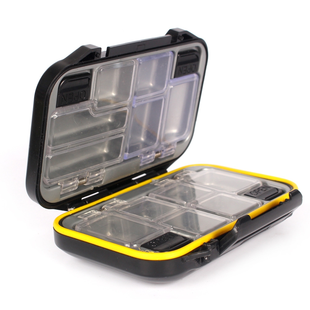 Fishing Hook Box - 12 Compartments Plastic Fishing Box Bait