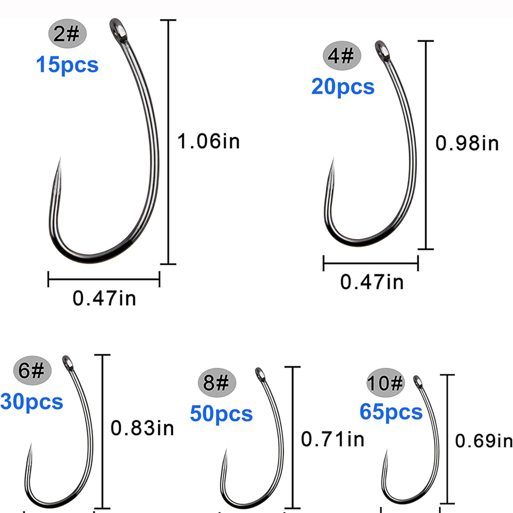 180PCS Barbless Fishing Hooks  - Fishing Hook Assortment review and price