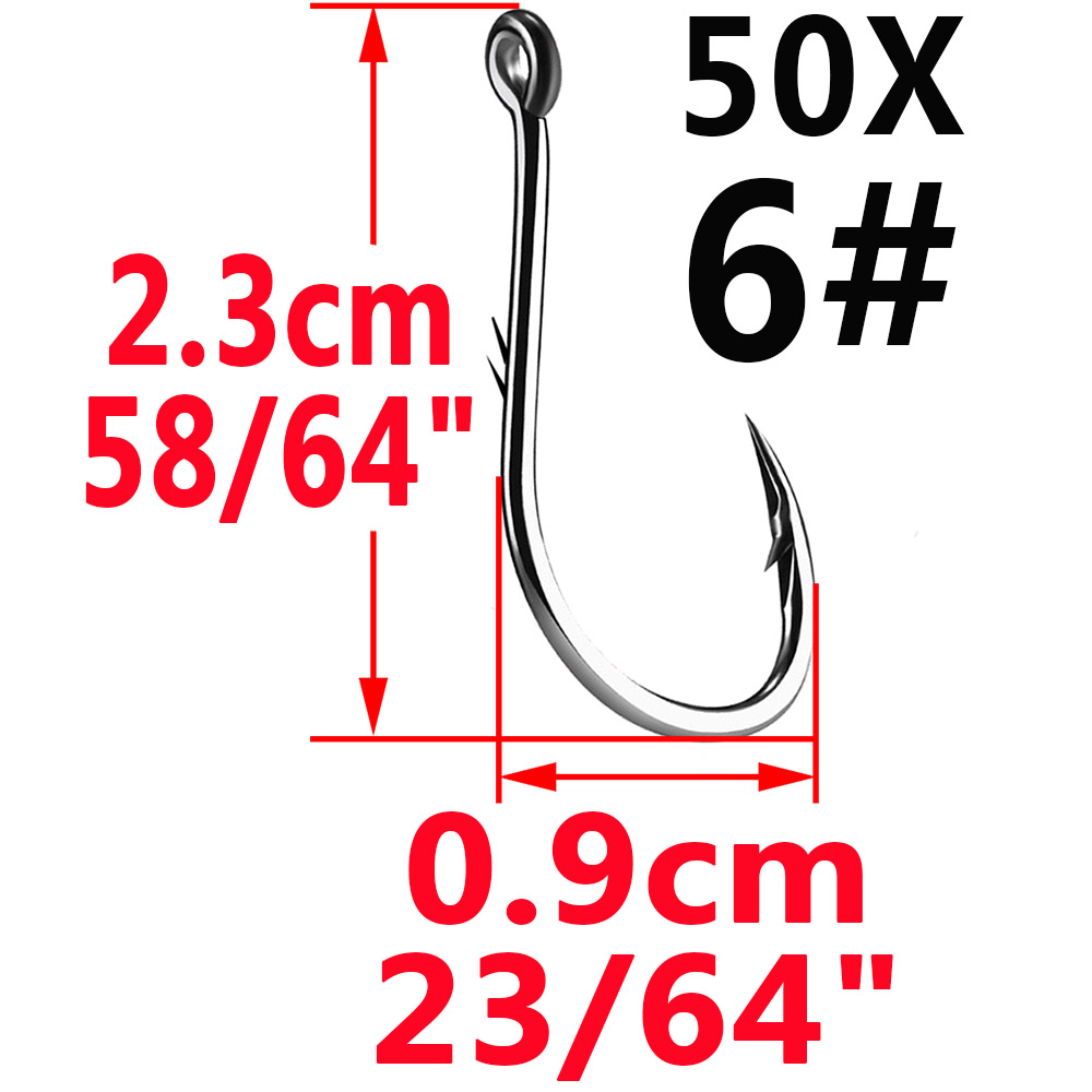 50pcs Iseama Circle Carp Eyed  - Fishing Hook Assortment review and price