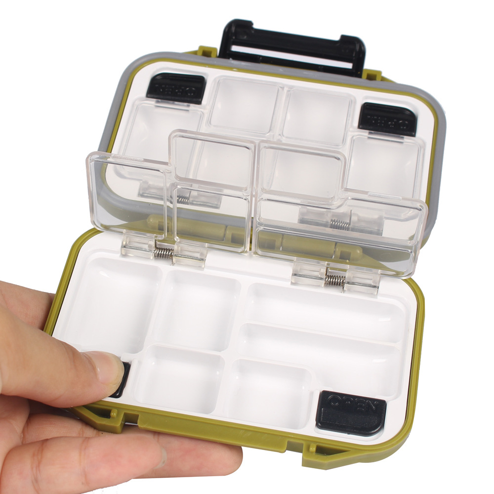 12 Compartments Plastic Fishin - Fishing Hook Box review and price