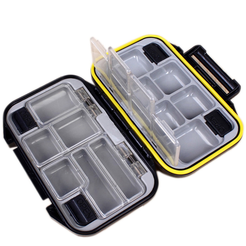 12 Compartments Plastic Fishin - Fishing Hook Box review and price